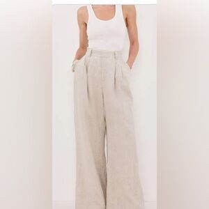 DISSH NORAH NATURAL LINEN PANT - 10 / NATURAL